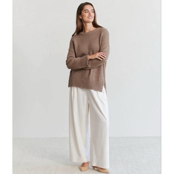 *Like New* Jenni Kayne Boyfriend Crewneck - Small - Taupe - Picture 6 of 10